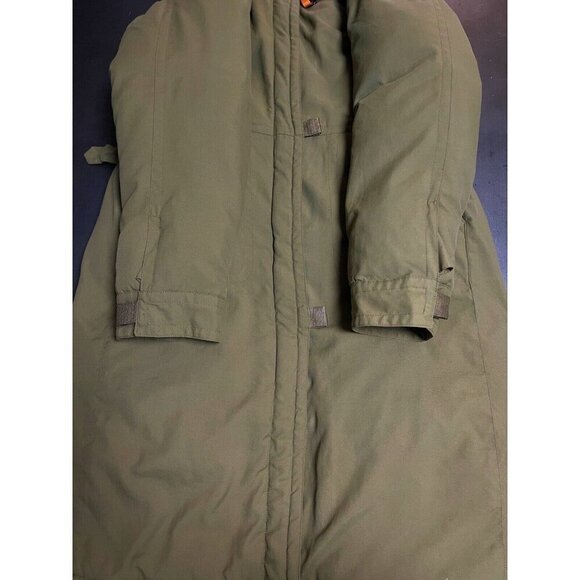 Vintage Brandon Thomas‎ Olive Green Down Insulated Heavy Quilted Coat - Picture 11 of 16
